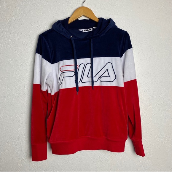 fila tri colour hoodie